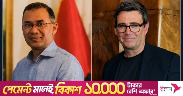 যুক্তরাজ্যের প্রধানমন্ত্রী হিসেবে অ্যান্ডি বার্নামকে তারেক রহমানের অভিনন্দন