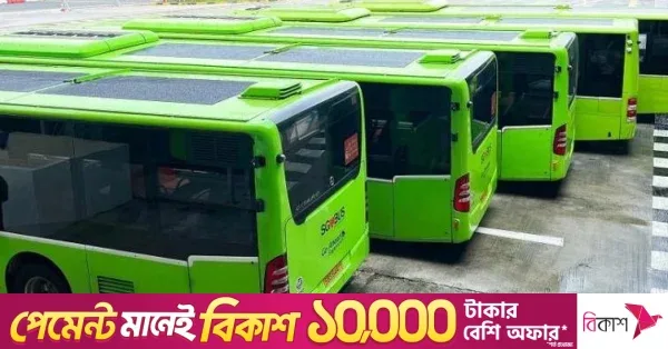 গণপরিবহন ব্যবস্থায় ১,৪০০টি বৈদ্যুতিক বাস যুক্ত করার পরিকল্পনা সরকারের